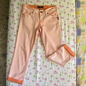 Silver Jeans Suki Capri Peach Ankle & Cropped Jeans size 26